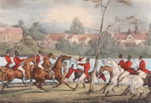 Mytton úszik a Severnben az Uppington Ferrynél: "Aki sportolónak nevezi magát, kövessen engem!" (litográfia) alkotó: Henry Thomas (after) Alken