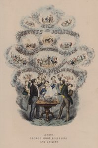 Címoldal-illusztráció Jorrocks Jaunts and Jollities (színes litho) alkotó: Henry Thomas (after) Alken