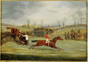 Egy akadályverseny, egy újabb sövény alkotó: Henry Thomas Alken