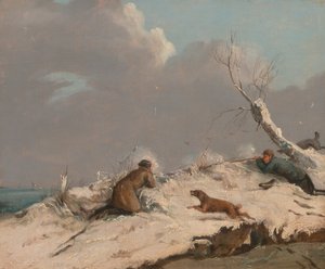 Kacsa lövés télen alkotó: Henry Thomas Alken