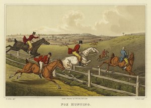 Rókavadászat (chromolitho) alkotó: Henry Thomas Alken