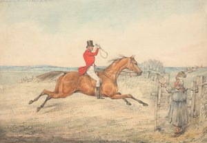 „Átkelni a vidéken úriember módjára” alkotó: Henry Thomas Alken