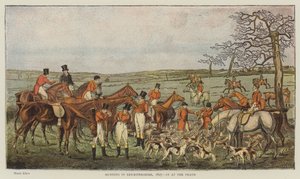 Vadászat Leicestershire-ben, 1827, a halálkor (chromolitho)