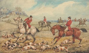 Illusztráció R.S. Surtees „The Analysis of the Hunting Field” című művéhez: A Check: „Mi a fenét keresel te itt…”