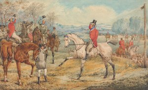 Illusztráció R. S. Surtees „The Analysis of the Hunting Field” című művéhez: a találkozó: „Ragyogó arccal és vidám szívvel” alkotó: Henry Thomas Alken