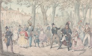 Illusztráció R.S. Surtees „Jorrocks kirándulásai és mulatságai” című művéhez: „Jorrocks úr elhatárolódik a yorkshire-i férfitól” alkotó: Henry Thomas Alken