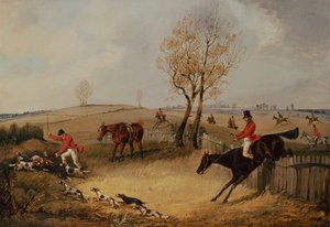 A kerítésen túl (olaj, vászon) alkotó: Henry Thomas Alken