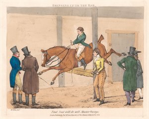 Tizenkét darabból álló sorozat [George mester életének jelenetei] alkotó: Henry Thomas Alken
