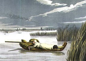 Szánkózás: Working up to a Wake, aquatint by I. Clark, pub. írta Thomas McLean alkotó: Henry Thomas Alken