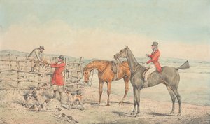 A halál: a rókát kerítésre emelik alkotó: Henry Thomas Alken
