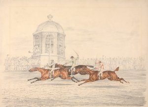 A St. Leger, Doncaster: a cél alkotó: Henry Thomas Alken