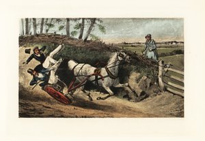 Viktoriánus angol úriemberek egy lovas koncertről egy cou-n alkotó: Henry Thomas Alken