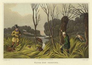 Vízi tyúklövészet (chromolitho)