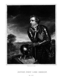 Jeffery Amherst, Amherst 1. báró, a brit hadsereg főparancsnoka, 1832.