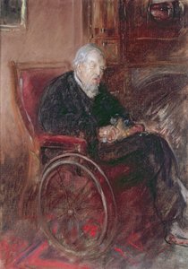 Henry Tonk apja tolószékben alkotó: Henry Tonks