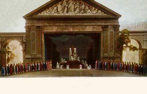 Kereszttisztelet, kórussal, 1922. alkotó: Henry Traut