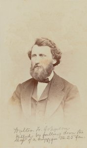Carte-de-visit portré Walter W. Johnsonról, 1868.