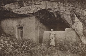 Ceylon romvárosai: Mihintale-i sziklalakások maradványai (f/w fotó)