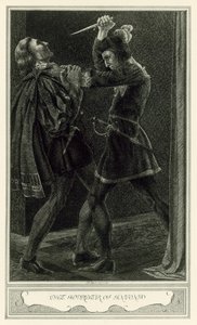 John Webster: Malfi hercegnője: Antonio meggyilkolása (litho)