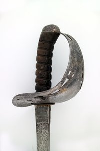 Türwhitt Pulman kapitány tüzértisztjének kardja, bengáli tüzérség, 1859