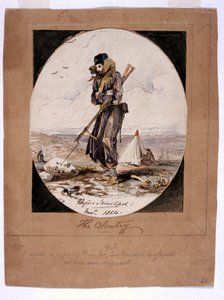 A Sentry, Sebastopol előtt, 1854 (toll és tinta WC-vel papíron)
