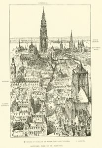 Antwerpen, Szent Ignác ideje (metszet) alkotó: Henry William Brewer