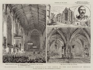 Blackfriars Hall, Norwich, eredetileg a régi domonkos templom kórusa. alkotó: Henry William Brewer