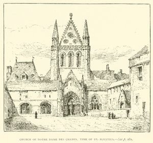 Notre Dame des Champs templom, Szent Ignác kora (metszet) alkotó: Henry William Brewer