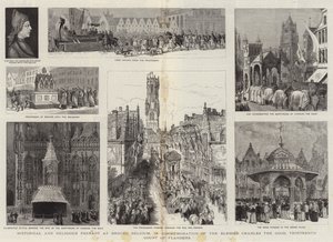 Történelmi és vallási ünnepség a belgiumi Brugge-ben, a boldog Károly, a Jó Károly, Flandria tizenharmadik grófja emlékére.