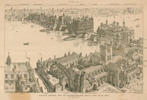 London Bridge és környéke 1600 körül