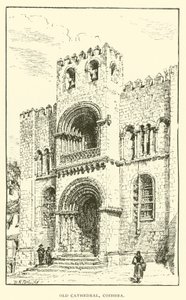 Régi katedrális, Coimbra (metszet) alkotó: Henry William Brewer