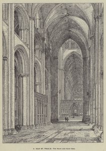 Old St Pauls, The Nave és East End alkotó: Henry William Brewer