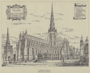 Régi St Pauls, északkeletről alkotó: Henry William Brewer