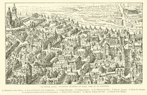 „Latin negyed”, Párizs diáknegyede, Szent Ignác ideje (metszet) alkotó: Henry William Brewer