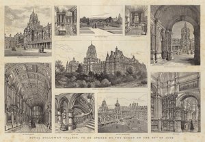 Royal Holloway College, amelyet a királynő nyit meg június 30-án