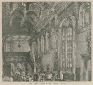 A bankettterem, Crosby Hall, London alkotó: Henry William Brewer