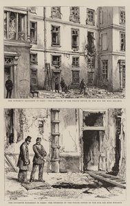 A dinamit robbanás Párizsban alkotó: Henry William Brewer