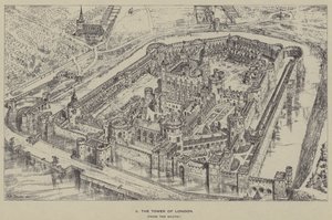 A londoni Tower délről alkotó: Henry William Brewer