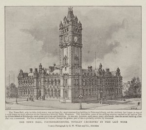 A pietermaritzburgi városháza teljesen elpusztult a múlt héten alkotó: Henry William Brewer