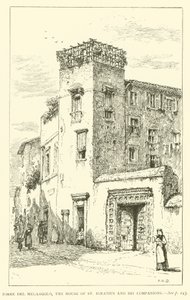 Torre del Melangolo, Szent Ignác és társai háza (metszet) alkotó: Henry William Brewer