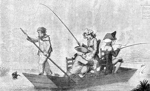 Türelem egy puntban, 1792. alkotó: Henry William Bunbury