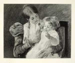 Anya és gyermeke alkotó: Henry Wolf