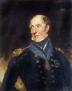 Sir Charles Cunningham ellentengernagy (1755-1834) portréja. Olaj, fa