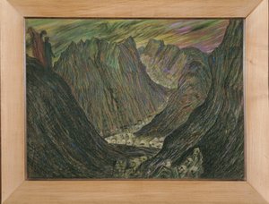 Dante et Virgile aux enfers - Dante és Vergilius a pokolban: (pasztell): Az elkárhozottak körmenete arany ólom- reverendában ... (pasztell) alkotó: Henry De Groux