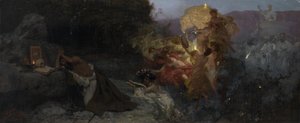 Szent Jeromos megkísértése alkotó: Henryk Siemiradzki