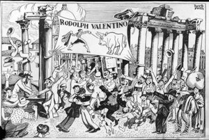 Rudolph Valentino érkezése alkotó: Herb Roth
