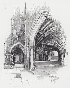 Arches of Crypt (metszet) alkotó: Herbert (after) Railton