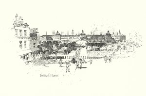 Bethlehem Hospital, London (litho) alkotó: Herbert (after) Railton