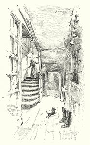 Cheshire Cheese, Fleet Street, London (litho) alkotó: Herbert (after) Railton