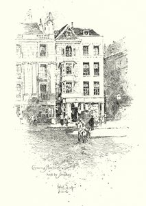 Crown and Anchor, őrzi Thomas Simpkin, The Strand, London (litho) alkotó: Herbert (after) Railton